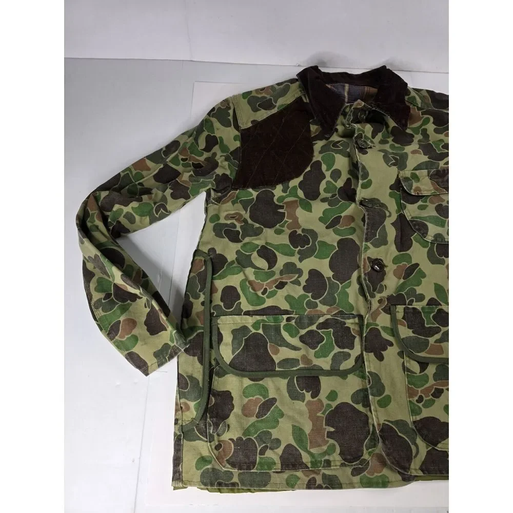 Vintage Black Sheep Hunting Jacket Men's M Medium Green‎ Camouflage Button Coat